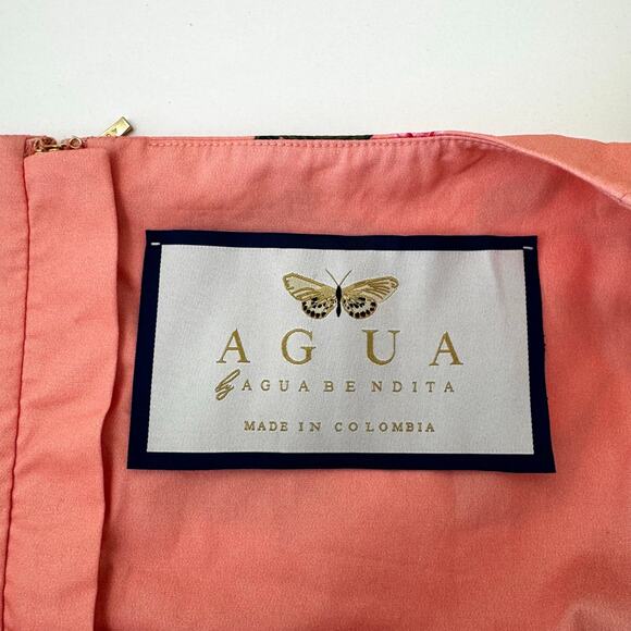 Agua By Agua Bendita Alga Pacifico Embroidered Midi Dress M - Picture 13 of 15